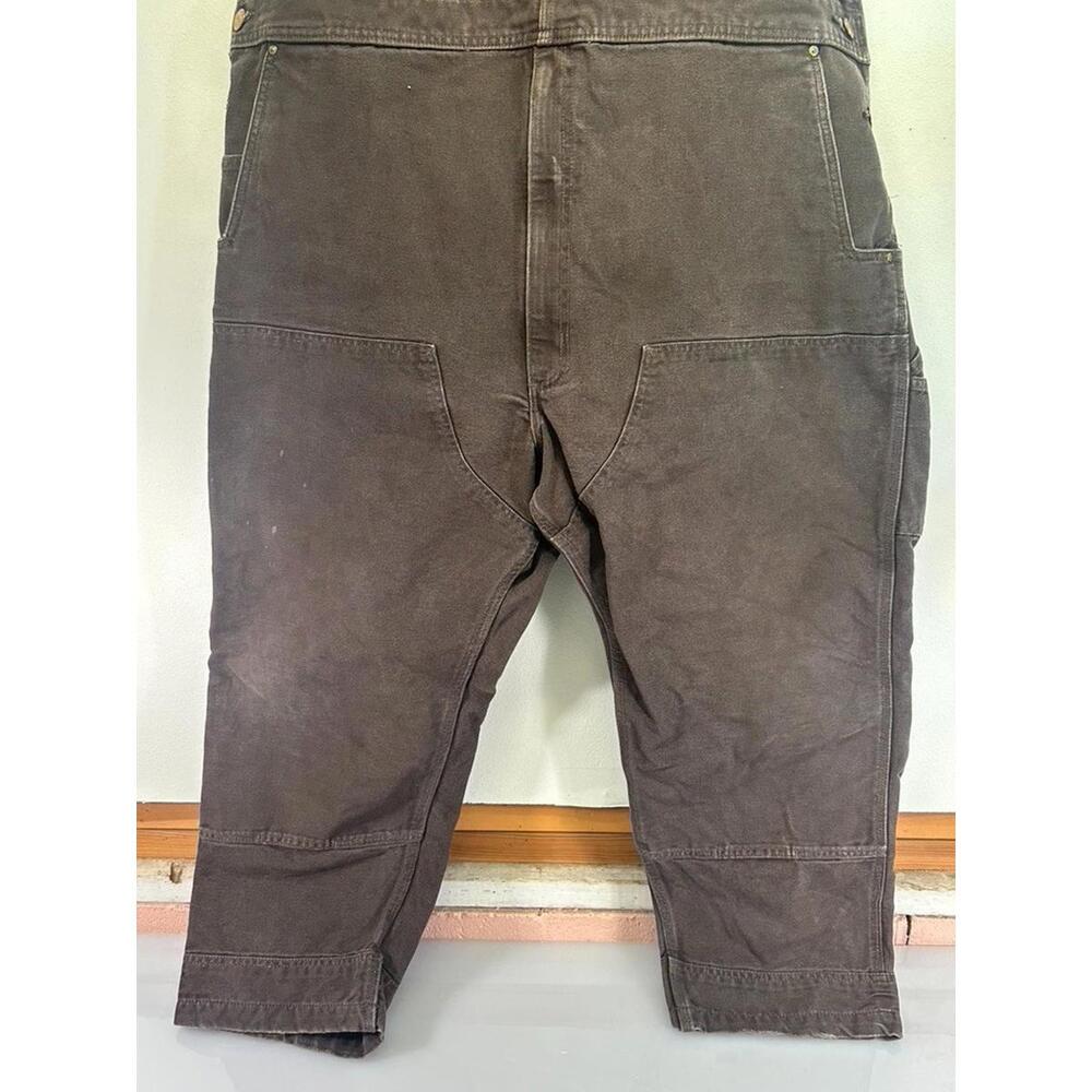 Carhartt Brown Denim Overalls 52/30 - Picture 4 of 14